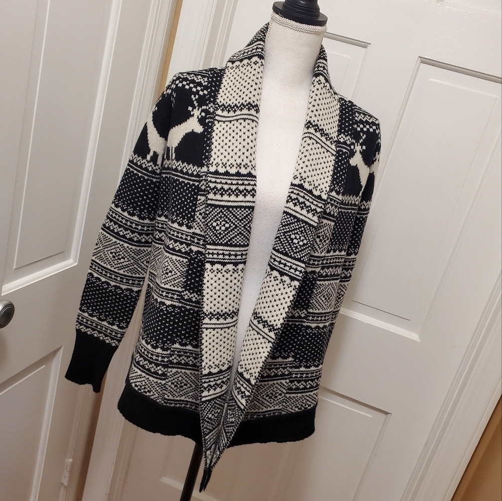 Cambridge Dry Goods Wool Open Front Cardigan size Small